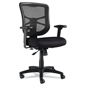 Офис стол със средна облегалка от мрежа от Ludmil Elusion Series тегло 275 паунда - черно игралното стол, офис стол, компютърна стол