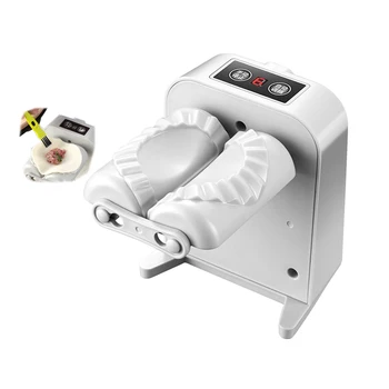 Автоматична електрическа машина за приготвяне на равиоли, акумулаторна чрез USB, натиснете с две глави, форма за приготвяне на равиоли, малка машина за щамповане на кожата за равиоли