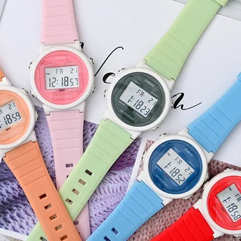 Модни дамски часовници с хронограф, водоустойчива led цифрови часовници, ежедневни студентски спортни часовници, електронни часовници Relogio Masculino