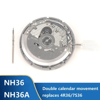 Механизъм NH36/NH36A + стоманена пръчка + комплект контролни пръти Поддържа инсталирането на ден и дата машина за висока точност автоматичен механичен часовников механизъм