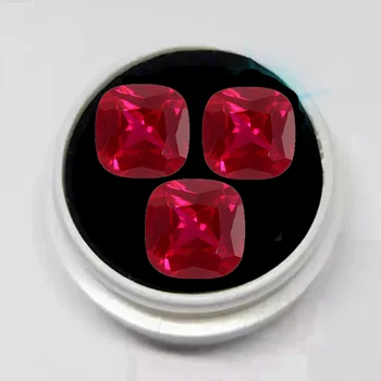 Ruby кройката на възглавницата, UV-тест, кървав рубин за жени, бижута пръстен, дограма, естествени свободни скъпоценни камъни VVS