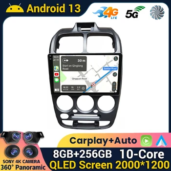 Android 13 Безжичен Carplay и автомагнитола за Hyundai Verna Accent 1999-2012 Мултимедиен плейър Стерео GPS навигация QLED