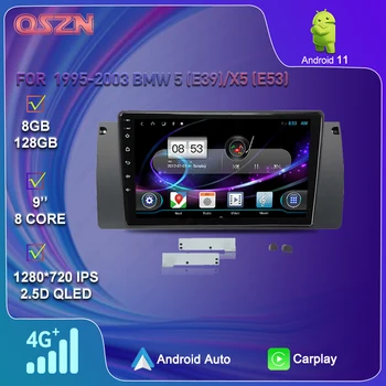 Видео 9 Инча Android с 10,1-за BMW серия 5 (E39) 1995-2003 X5 (E53) 1999-2006 Радио 2 Din GPS WiFi Bluetooth Автомобилен Мултимедиен плеър