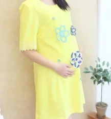 зелен 2022 размер Момиче Биг мама Нова забавна тениска Тениска Бременна Изтегляне на Бебешки дрехи за бременни
