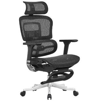 Офис столове от вкара тъкан, въртящо се на компютърен стол, модерно проста мебели, удобна възглавница за краката е от алуминиева сплав