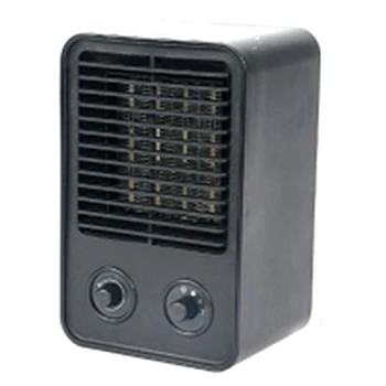 Мини-електрически нагревател с мощност 1500 W керамичен нагревателен фен PTC, преносим настолен климатика на автомобила, намаляване на шума, штепсельная вилица ЕС